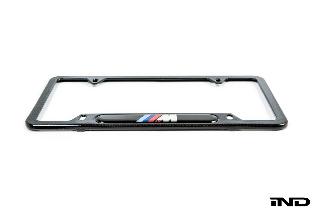 BMW m carbon fiber license plate frame - iND Distribution