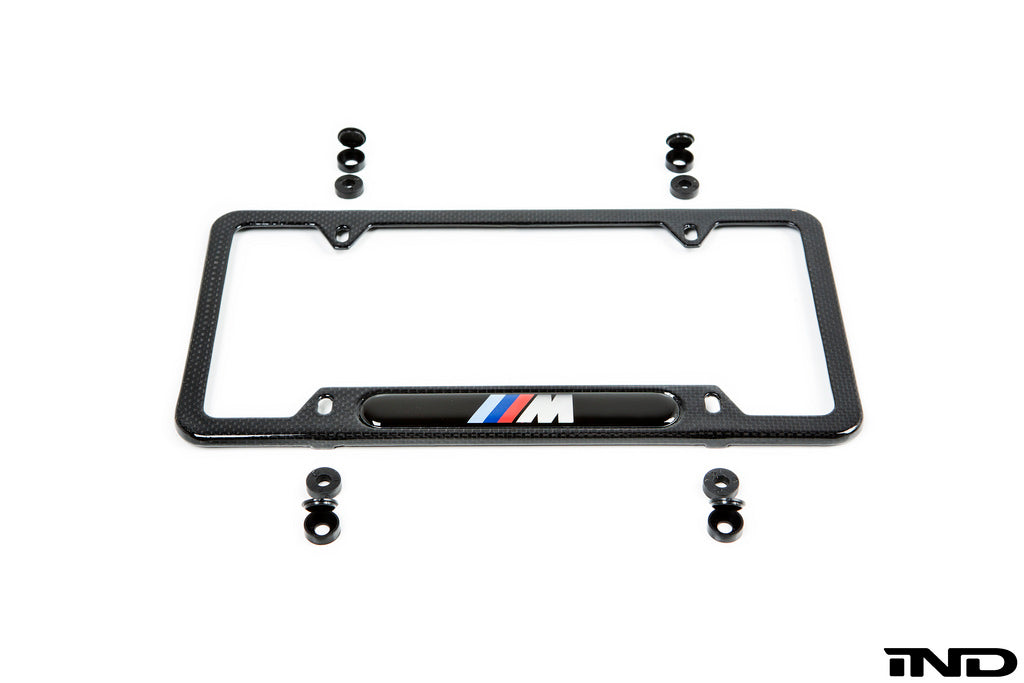 BMW m carbon fiber license plate frame - iND Distribution