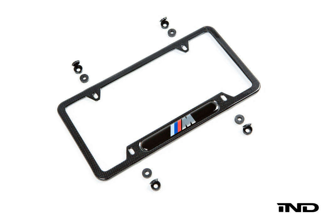 BMW m carbon fiber license plate frame - iND Distribution