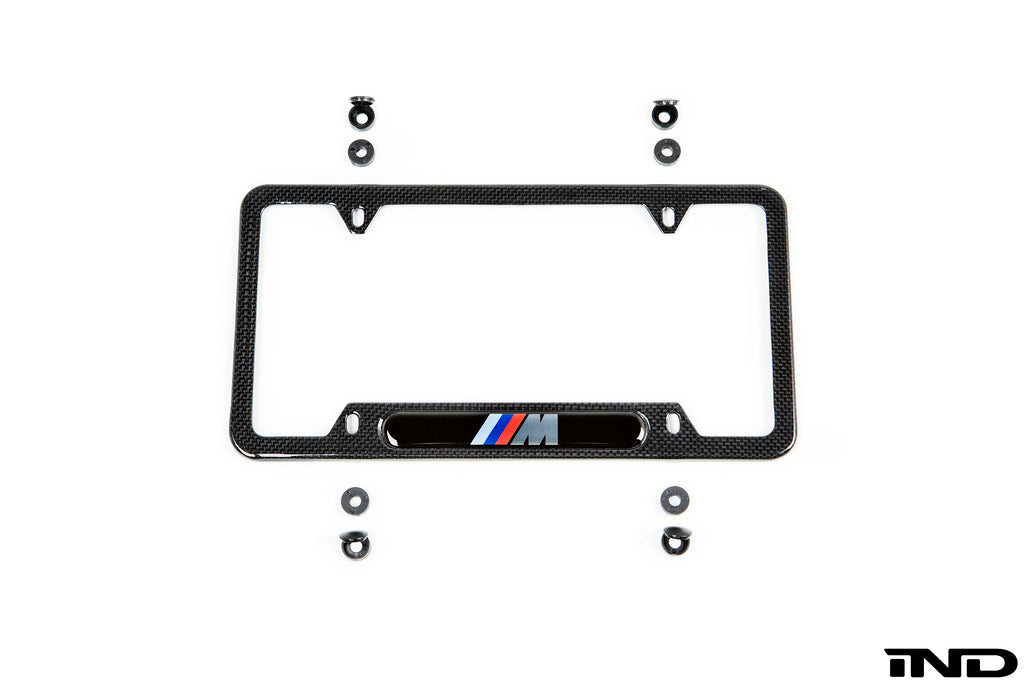 BMW m carbon fiber license plate frame - iND Distribution
