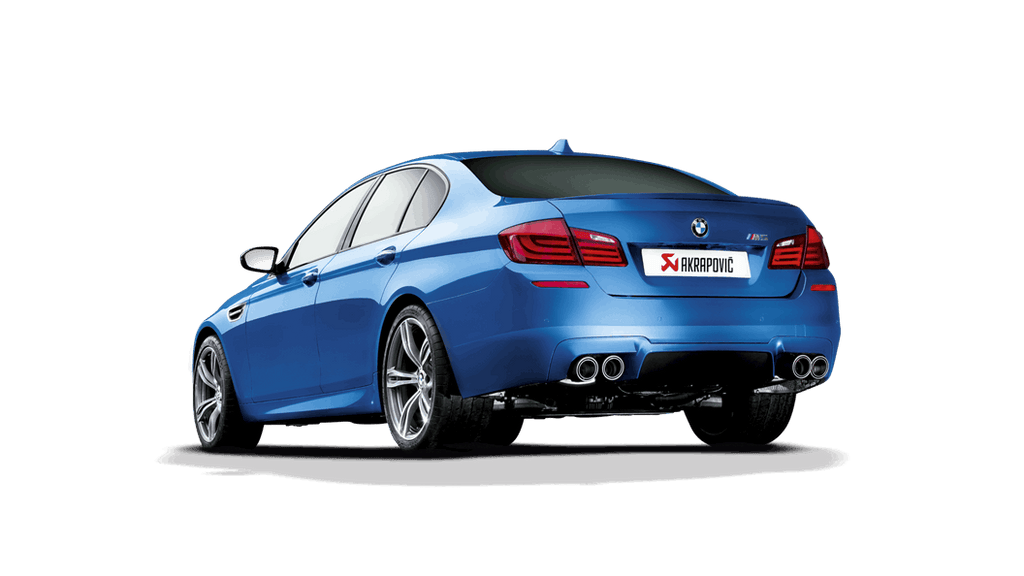 Akrapovic f10 m5 evolution exhaust system w carbon tail pipe set titanium - iND Distribution