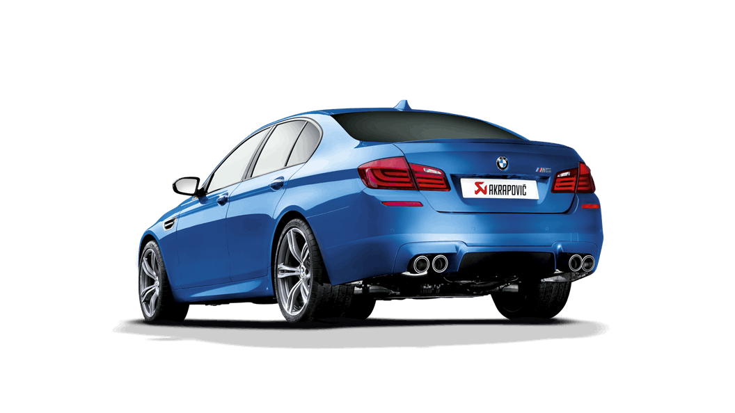Akrapovic f10 m5 evolution exhaust system w carbon tail pipe set titanium - iND Distribution