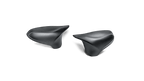 Akrapovic F8X M2C, M3, M4 carbon fiber mirror cap set for exterior, lightweight and sleek automotive accessory.