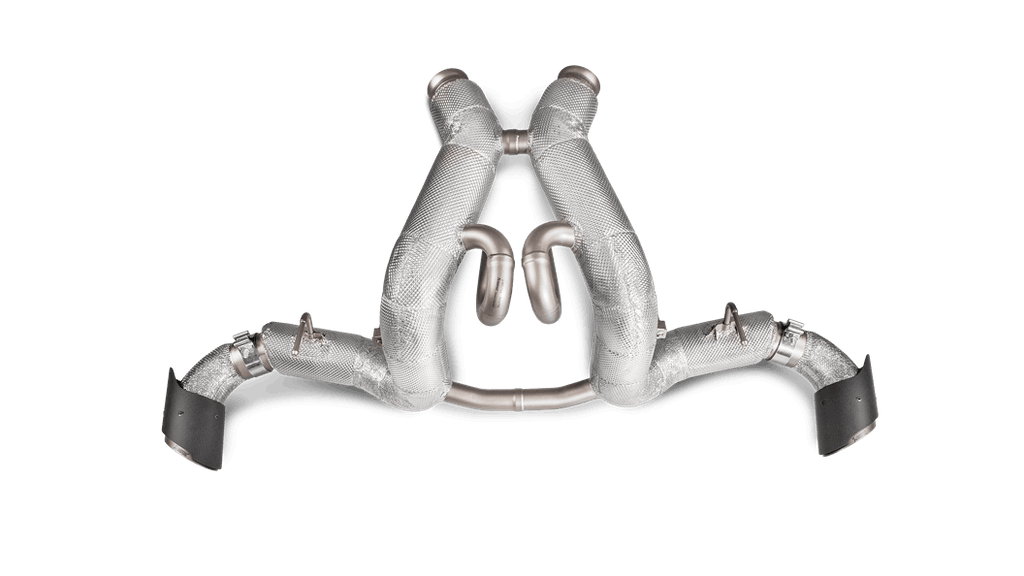 Akrapovic mclaren 540c 570s spider 570gt slip on exhaust system w carbon tail pipe set titanium - iND Distribution