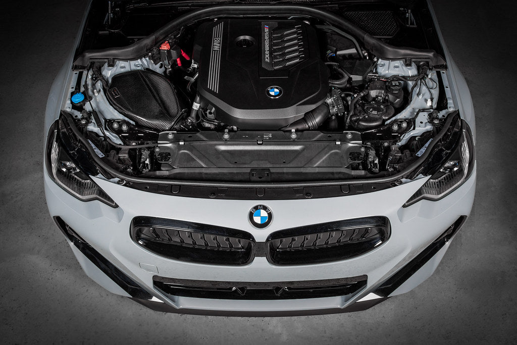 Eventuri carbon intake installed on BMW B58 engine in G20 M340i post November 2018