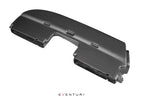 Eventuri BMW E9X M3 matte carbon duct set for performance enhancement, displayed on a white background.