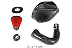 Eventuri BMW G20 3-Series B48 black carbon intake system for performance enhancement, installed in pre-November 2018 model.