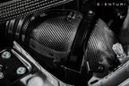 Eventuri black carbon intake system installed on BMW F87 M2 Competition and M2 CS performance vehicle.
