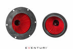 Eventuri Carbon Intake System Replacement Filter Type B for performance vehicle, shown on a white background.