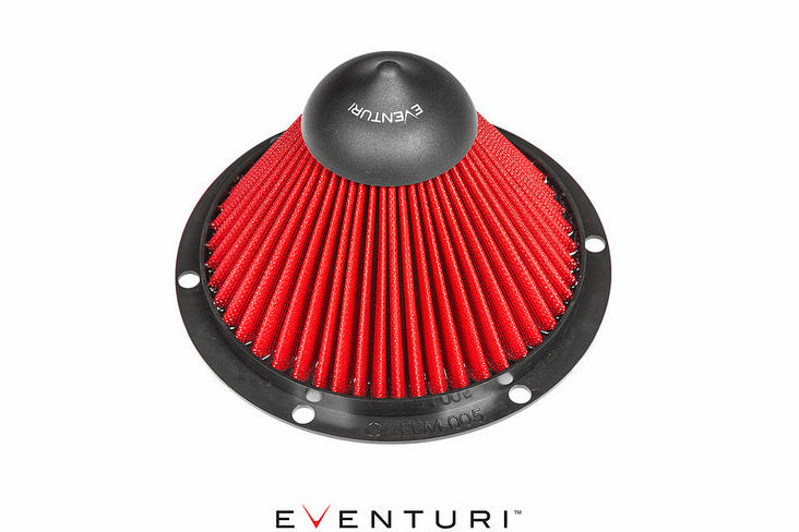Eventuri carbon intake system replacement air filter Type B white background
