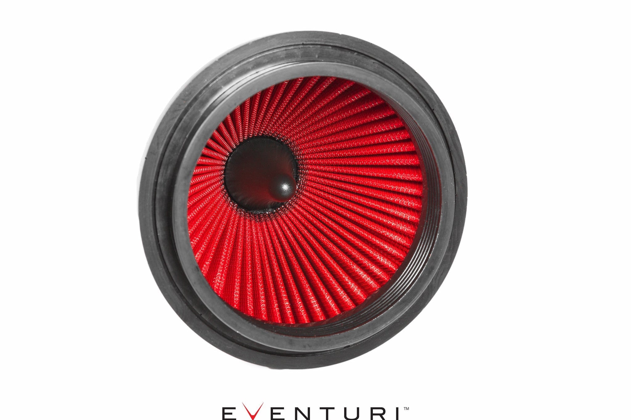 Eventuri carbon intake system replacement air filter Type S white background