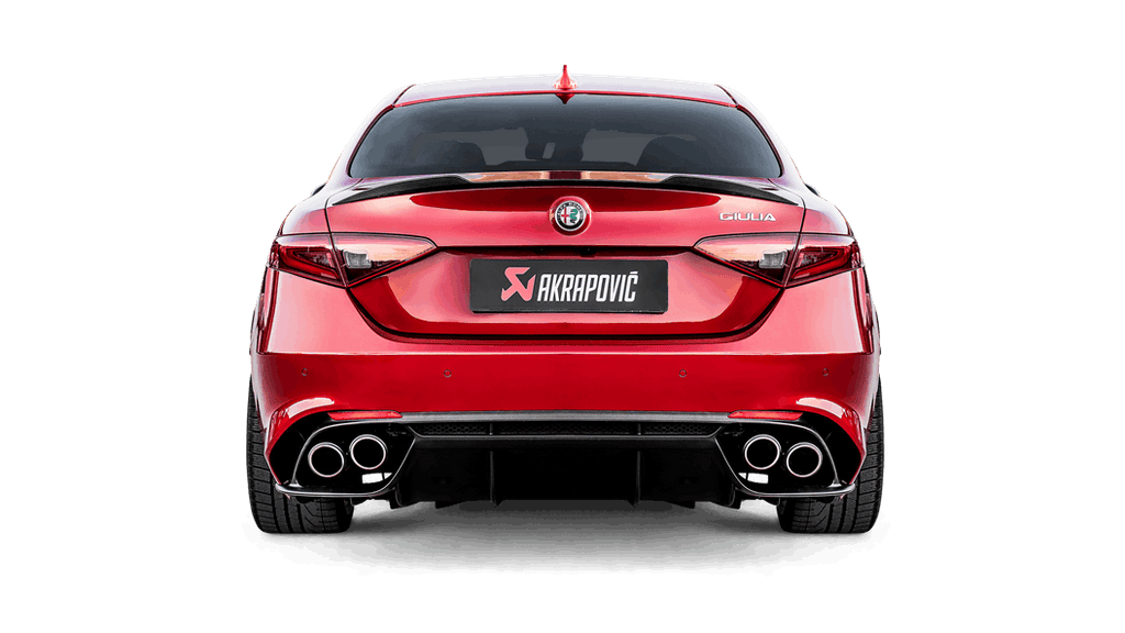 Akrapovic alfa romeo giulia quadrifoglio evolution exhaust system with link pipe set titanium - iND Distribution