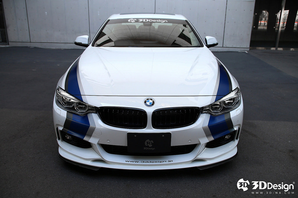 3d design f32 f36 m sport front lip spoiler - iND Distribution