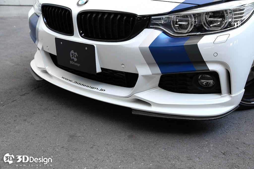 BMW F32 F33 F36 M Sport 3D Style Carbon Fiber Lip