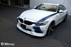 3d design f32 f36 m sport carbon fiber under splitters - iND Distribution