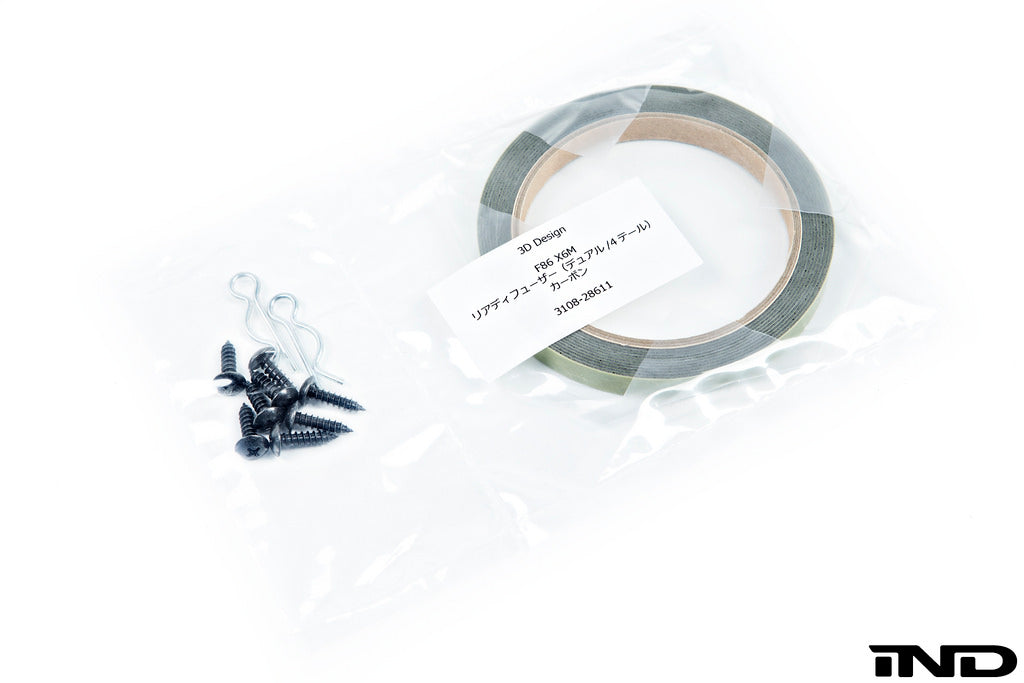 3d design f86 x6m carbon rear diffuser - iND Distribution