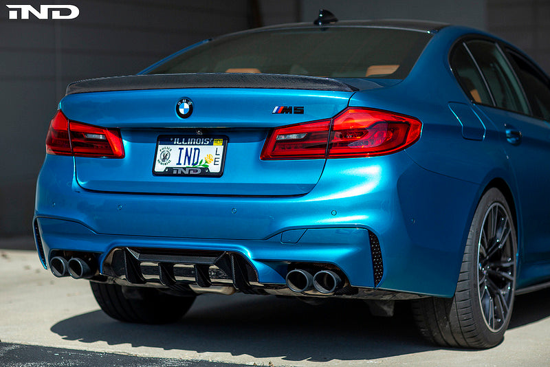 3d design f90 m5 carbon trunk spoiler 1x1 - iND Distribution