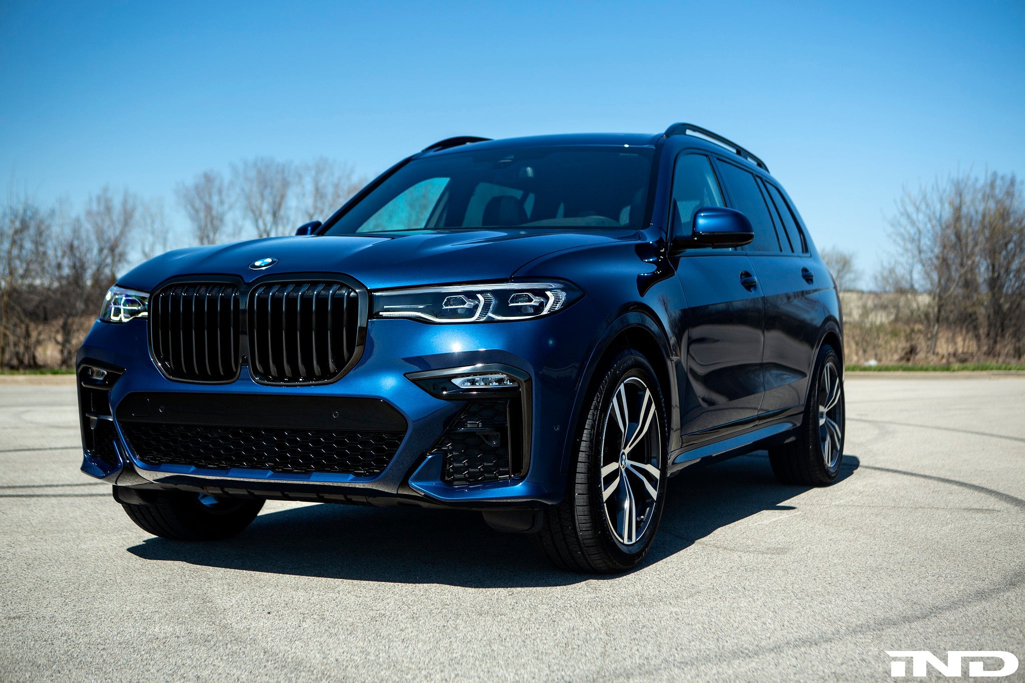 FC BMW 5x112 wheel spacers for stud conversion installed on BMW X7 hub centric flush fitment