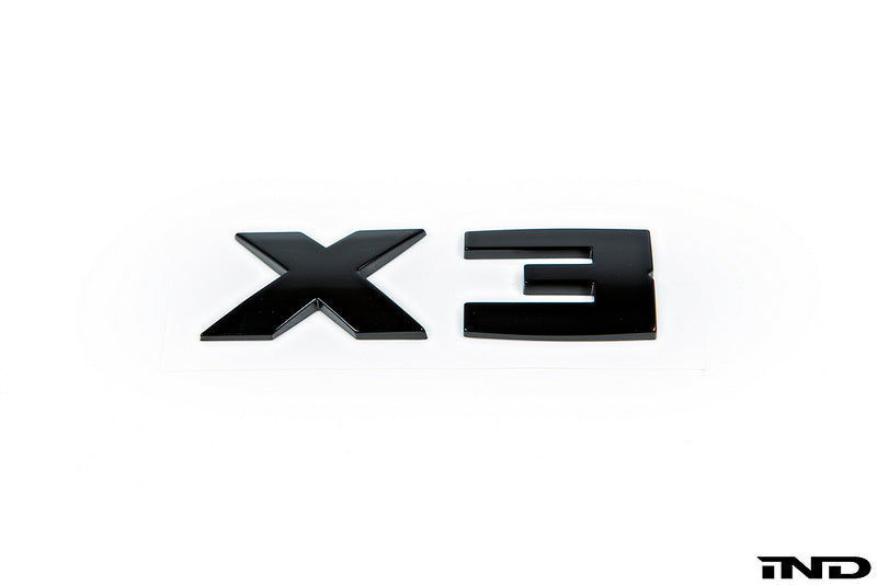 BMW G01 X3 Gloss Black Trunk Emblem OEM Genuine