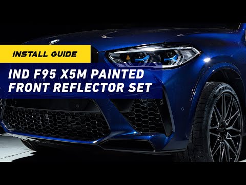 IND F95 X5M / G05 X5 Painted Front Reflector Set