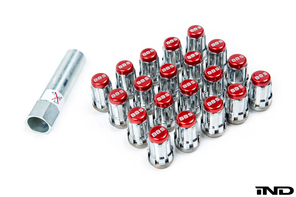 BBS mcgard lug nut set red - iND Distribution