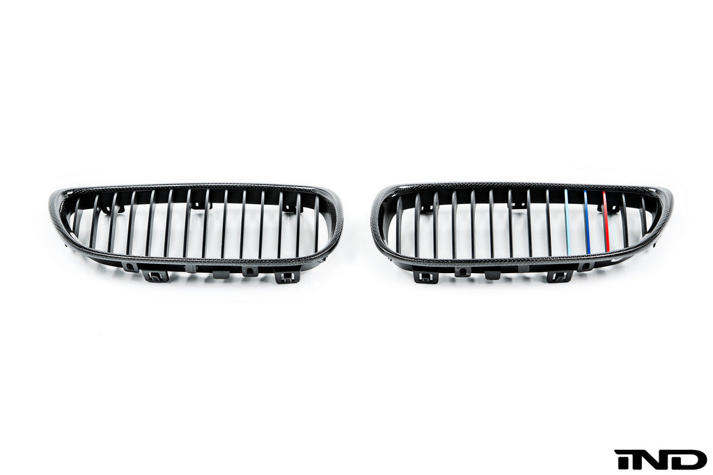 iND e9x m3 carbon fiber front grille set - iND Distribution