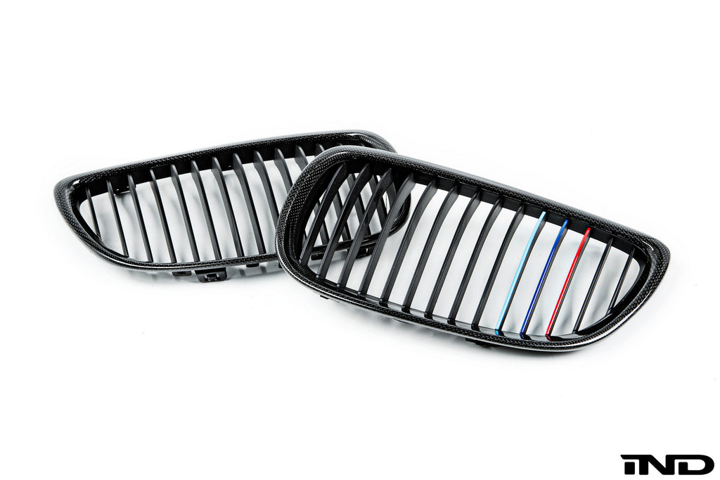 iND e9x m3 carbon fiber front grille set - iND Distribution