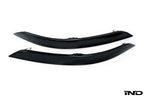 IND F15 X5 painted rear reflector set for exterior use, showing the reflective surfaces on a black background.
