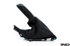 iND f87 m2 matte carbon stitched parking brake handle - iND Distribution