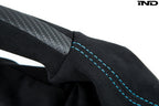 iND f87 m2 matte carbon stitched parking brake handle - iND Distribution