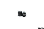 iND logo black valve stem cap set - iND Distribution