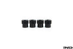 iND logo black valve stem cap set - iND Distribution