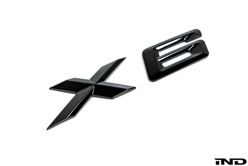 iND f16 x6 painted trunk emblem - iND Distribution