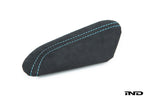 iND f87 m2 polar blue stitched alcantara knee pad - iND Distribution