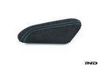 iND f87 m2 polar blue stitched alcantara knee pad - iND Distribution