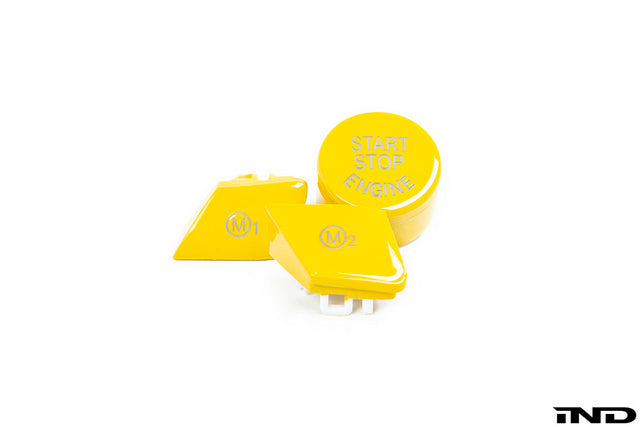 iND f8x m2 m3 m4 yellow m1 m2 steering wheel button set - iND Distribution