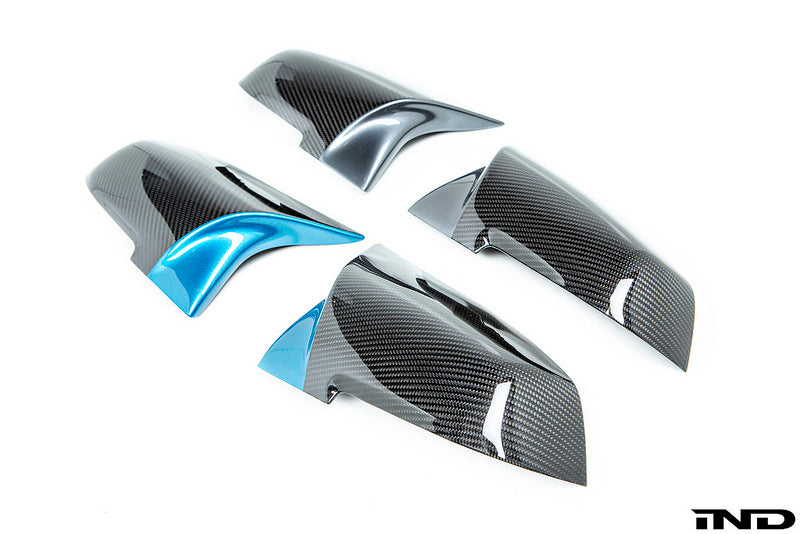 ind painted m inspired dry carbon mirror cover set - iND Distribution