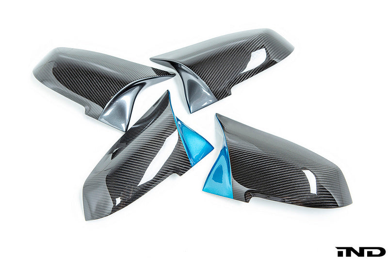 ind painted m inspired dry carbon mirror cover set - iND Distribution