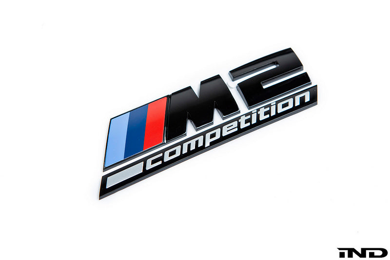BMW OEM f87 m2 gloss black competition trunk emblem - iND Distribution