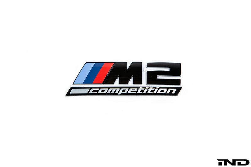 BMW OEM f87 m2 gloss black competition trunk emblem - iND Distribution