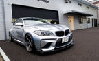 3d design f87 m2 carbon fiber front lip spoiler - iND Distribution