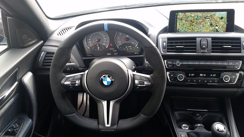 BMW m Performance matte carbon steering wheel trim - iND Distribution
