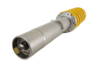 Ohlins E9X M3 coilover suspension system installed on a car, showcasing adjustable shock absorbers and suspension components.