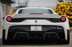 Vorsteiner 458 italia carbon rear bumper with diffuser and exhaust tips - iND Distribution