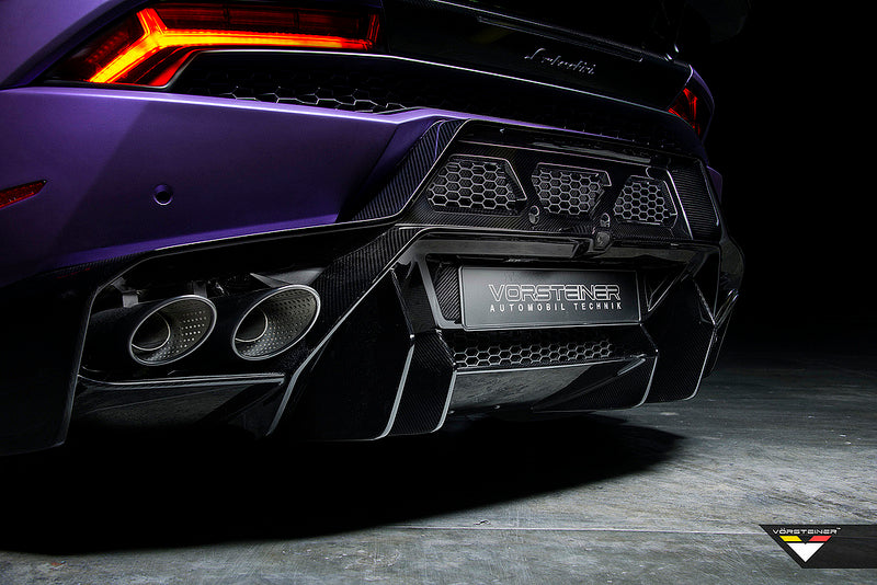 Vorsteiner huracan novara edizione carbon rear bumper with diffuser - iND Distribution