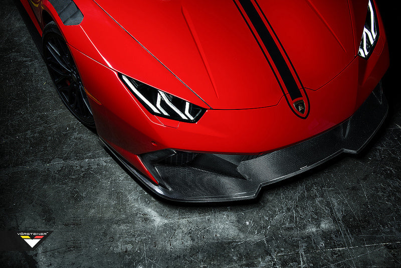 Vorsteiner huracan novara edizione carbon front bumper with splitter - iND Distribution