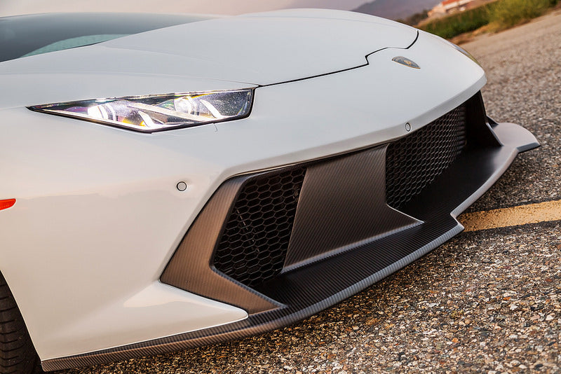 Vorsteiner huracan novara edizione carbon front bumper with splitter - iND Distribution